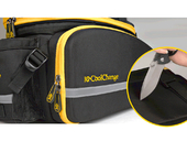 Велосипедная сумка на багажник CoolChange Bag 1680D PU (35L) Yellow - Фото 4