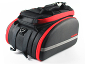 Велосипедная сумка на багажник PROMEND 1680D PU (35L) Red - Фото 1