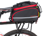 Велосипедная сумка на багажник PROMEND 1680D PU (35L) Red - Фото 7