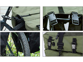 Велосипедная сумка на багажник Roswheel 1000D (37L) Green Khaki - Фото 10